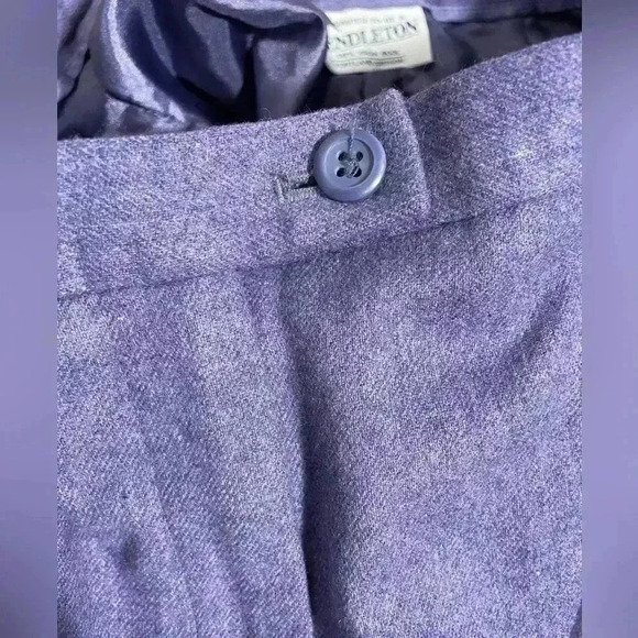 Pendleton 100% Wool Pants - Purple - Size 8 - Vintage - Picture 7 of 7